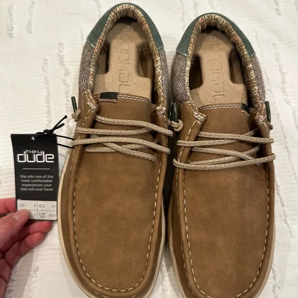 NWT PAUL HEY DUDES Hey Dude Paul Sox Shitake Brown - Blanton-Caldwell main image 3
